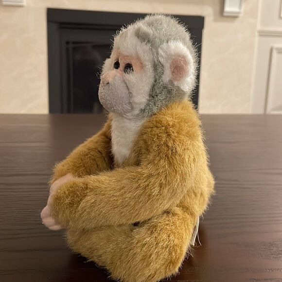 K&M International Small monkey with Velcro hands Good Condition 10 inch long - Picture 3 of 6
